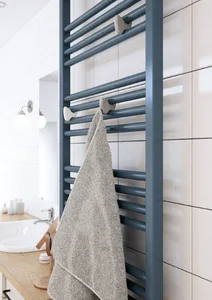 Kopalniški radiator TERMA Fiona v barvi z drzali YO