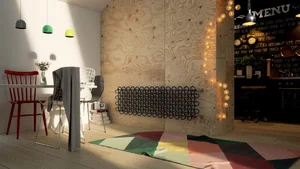 PLC horizontal - Terma radiator (PX RAL9005)