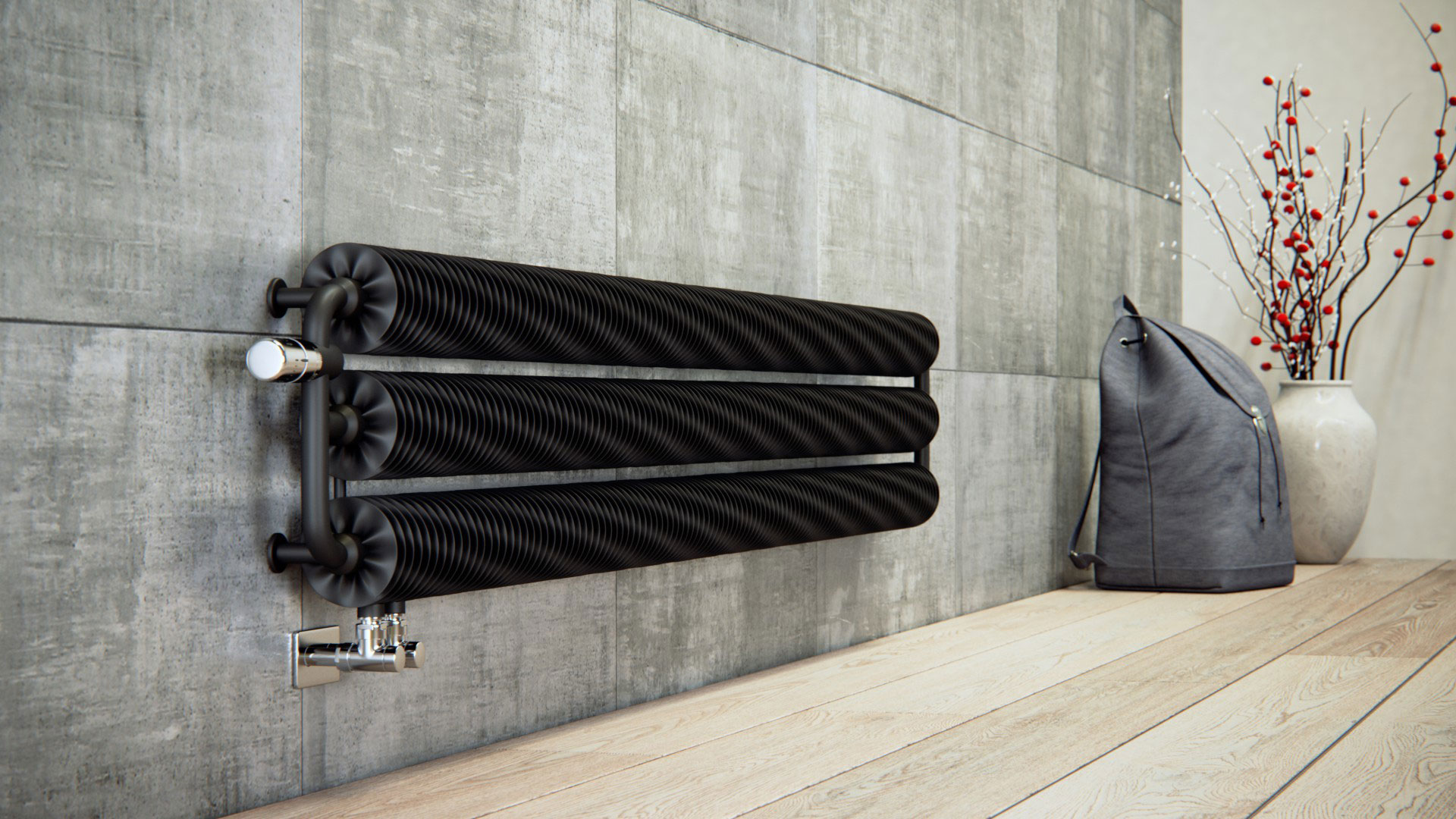 Ribbon HWS - Terma radiator (VL Soft9005)