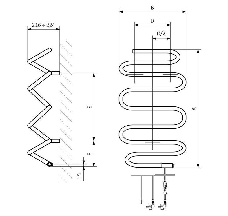 Terma Spiro - dimenzije