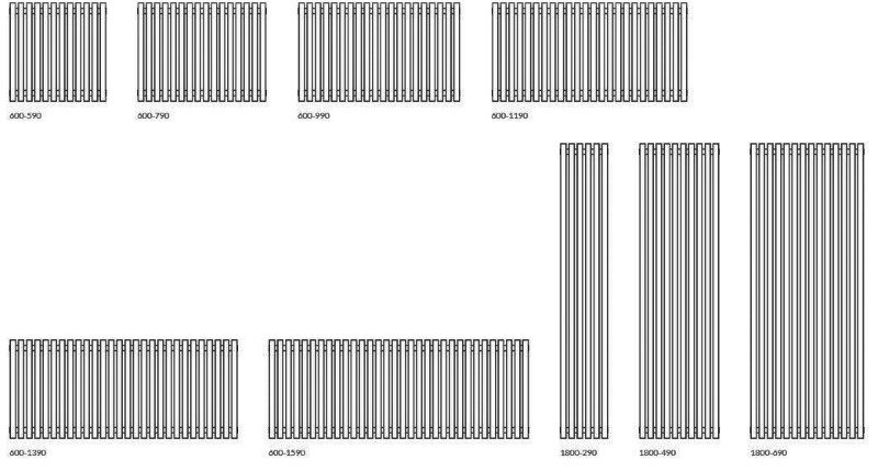 Terma Tune VWS / E - dimenzije