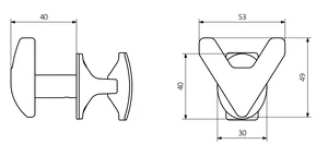 Terma obešalo Handy VIP - dimenzije