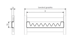 Vivo Happy SHARK - tehnična skica