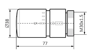 Tehnična skica - glava SLIM