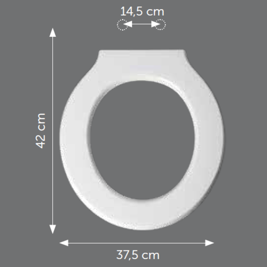 Polisedil WC deska za Dolomite Zelig