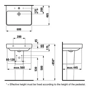 Laufen PRO S umivalnik 60x46