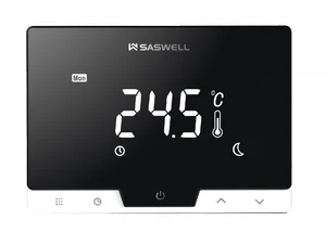 Sobni termostat Saswell T19x črni