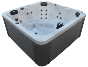 Zunanji masažni bazen Sanotechnik Oasis PALMA belo/siva kombinacija, SPA14