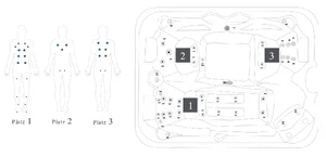 Masažni bazen Sanotechnik Oasis Fiji - masažna mesta