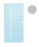 Sanoflex nihajna vrata symphony leva krom