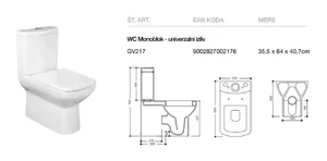Sanotechnik NERO WC monoblok GV217
