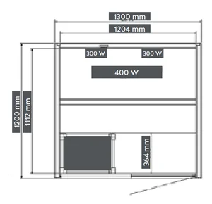 Kombinirana savna Sanotechnik Twincombi