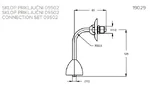 Sklop priključni za pisoar Unitas 19029