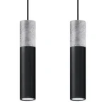 Obesna svetilka BORGIO 2 črna (30x6x90cm)