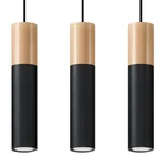 Obesna svetilka PABLO 3 črna (45x6x90cm)