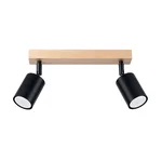 Stropna svetilka VERDO 2 črna (46x20x18cm)