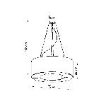 Lestenec SATURNO 70 bela