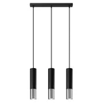 Obesna svetilka LOOPEZ 3L črna/krom (45x6x90cm)