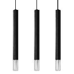 Obesna svetilka WEZYR 3 črna (45x6x120cm)