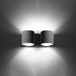 Stenska svetilka ORBIS 2 siva (26x12x10cm)