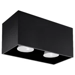 Stropna svetilka QUAD črna (20x10x10cm)