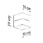 Stropna svetilka LOBO bela (10x10x10cm)
