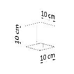 Stropna svetilka PIXAR črna (10x10x10cm)