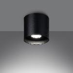 Stropna svetilka MIKA črna (12x12x11cm)