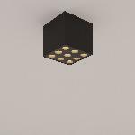 Stropna svetilka OZZY črna LED (9.5x9.5x8.3cm)