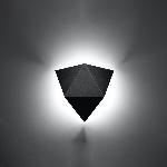 Stenska svetilka SOLIDO črna (27x8x25cm)