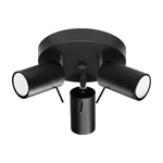 Stropna svetilka RING 3P črna (20x20x18cm)