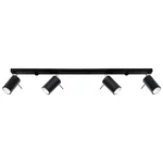 Stropna svetilka RING 4L črna (80x6x16cm)