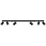 Stropna svetilka RING 6L črna (118x6x16cm)