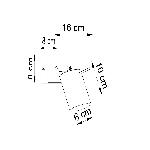 Stenska svetilka RING krom (8x16x8cm)