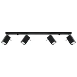 Stropna svetilka MERIDA 4L črna (80x6x16cm)