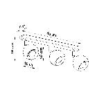 Stropna svetilka OCULARE 3 bela (45x10x16cm)