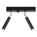 Stropna svetilka EYETECH 2 črna (25x3x20cm)