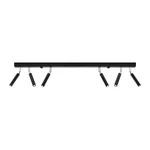 Stropna svetilka EYETECH 6 črna (100x3x20cm)
