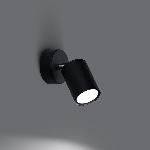 Stenska svetilka LEMMI 1 črna (8x8x18.5cm)