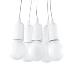 Obesna svetilka DIEGO 5 bela (25x25x90cm)