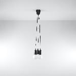 Obesna svetilka DIEGO 3 črna (15x15x90cm)