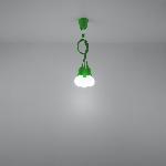 Obesna svetilka DIEGO 3 zelena (15x15x90cm)
