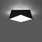 Stropna svetilka HEXA 35 črna (35x35x15cm)
