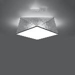 Stropna svetilka HEXA 35 srebrna (35x35x15cm)
