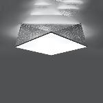 Stropna svetilka HEXA 45 srebrna (45x45x15cm)