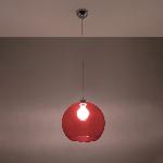 Obesna svetilka BALL rdeča (30x30x120cm)