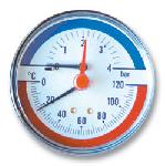 Termomanometer Watts Fimet 0-120 stC, 0-4 bar, fi 80