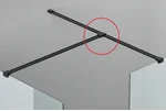 Sanotechnik modul za tuš steno T-konektor, ČRN