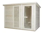 Zunanja finska savna Sanotechnik VAASA z garderobo, 310x230x220cm