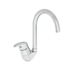 Armatura za kuhinjo Unitas Simpaty 01182 - za pretočni grelnik s kotnimi ventili, J-izliv 240mm